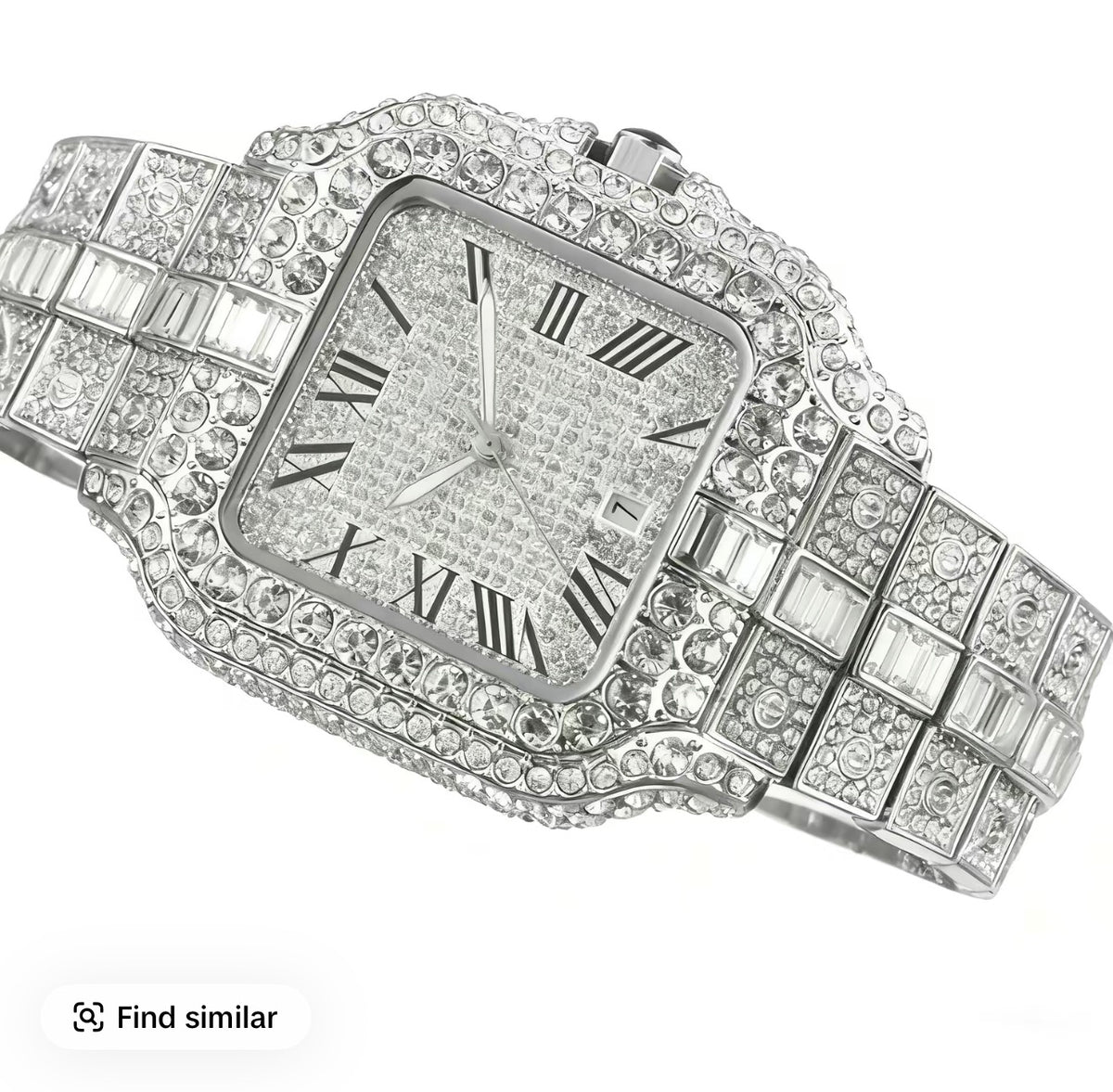 Rose Gold Bling Watch — Bold Square