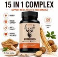 2026 Nordic Arctic Herb & Reindeer Organ Blend 15-in-1 Dietary Complex Supplement for Men - 100% Natural Botanical, 0 Preservatives, Minerals, Daily Energy Boost, Stamina, Stress Relief, Immune Support Fitness Capsules