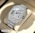 Rose Gold Hip Hop Watch — Square Dial