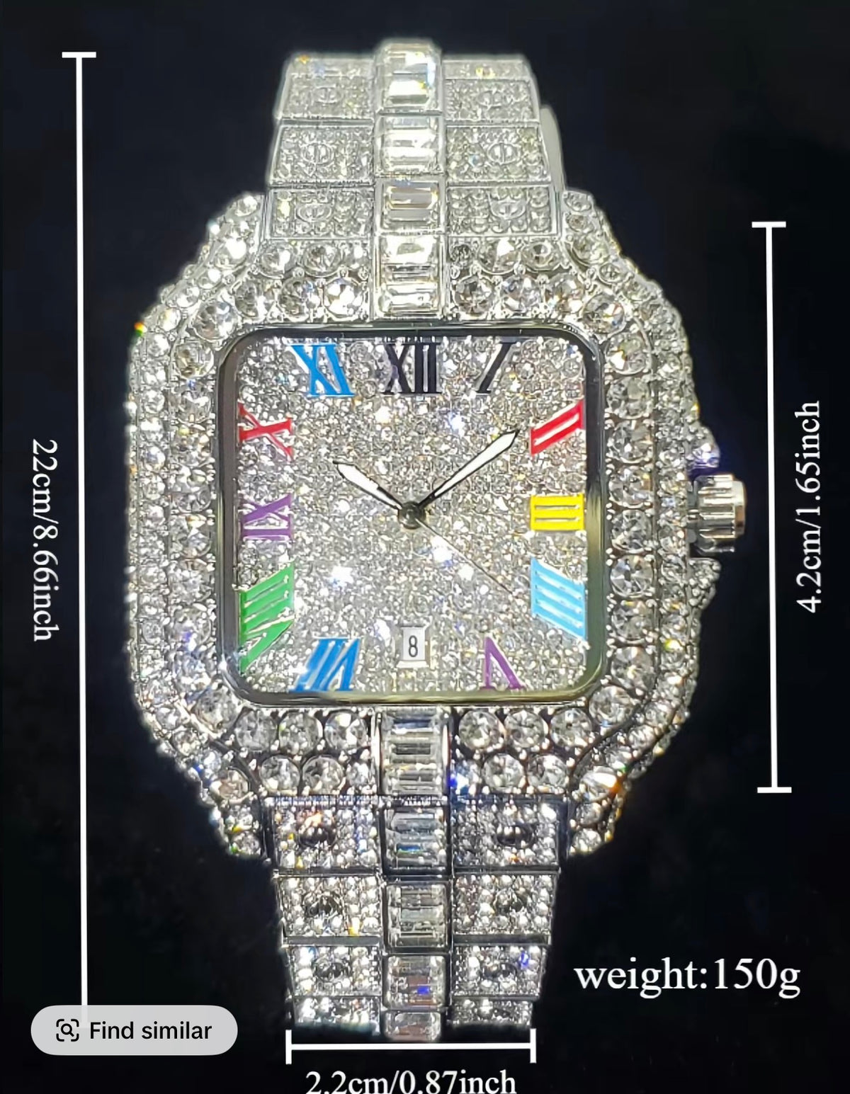 Rose Gold Iced Out Watch — Signature