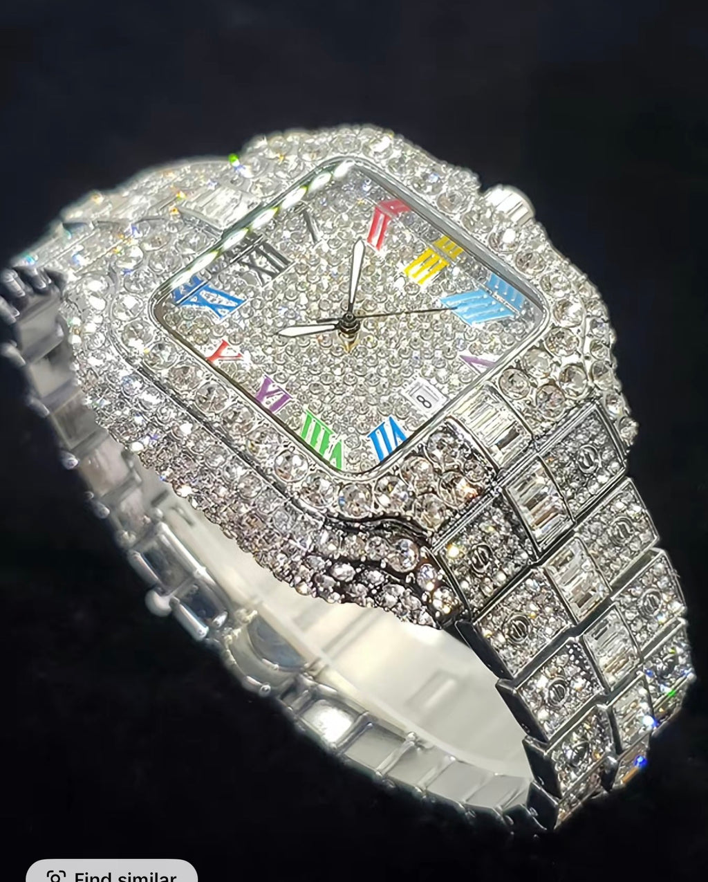 Rose Gold Iced Out Watch — Signature