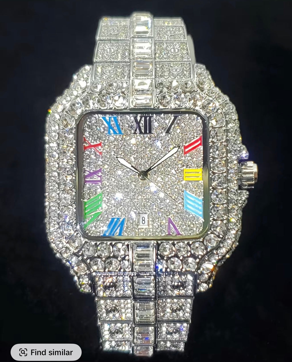 Rose Gold Iced Out Watch — Signature