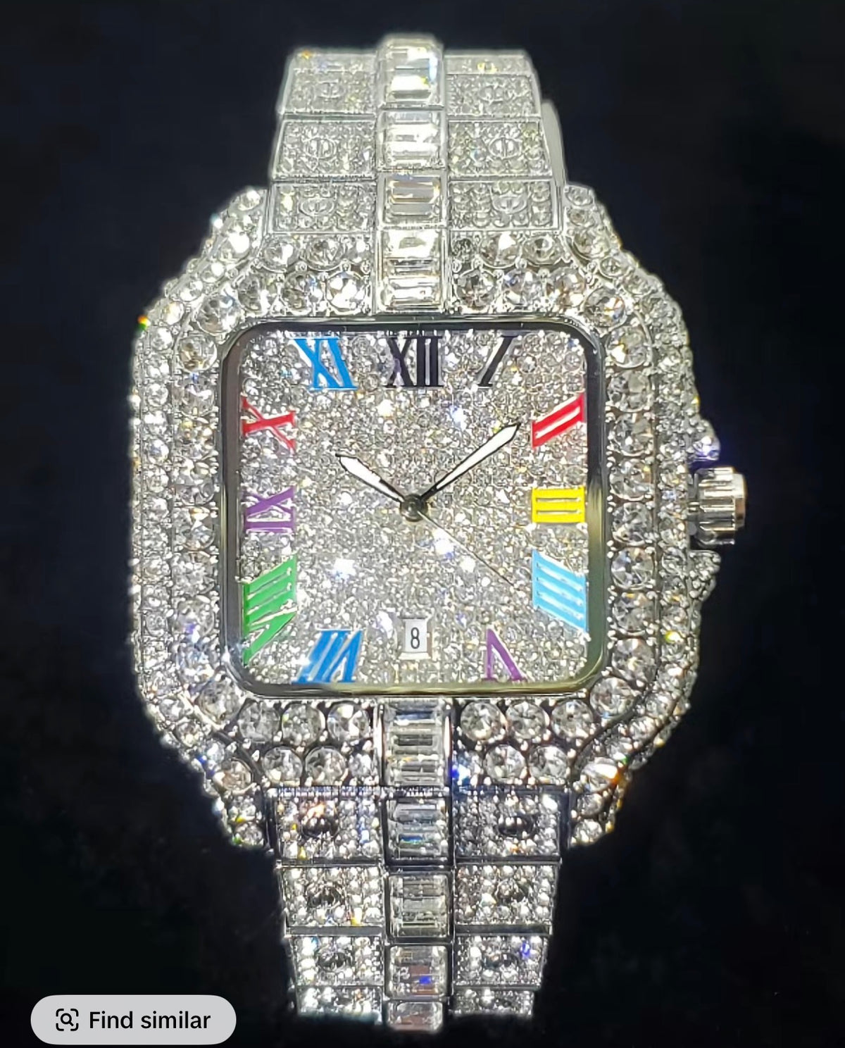 Rose Gold Iced Out Watch — Signature